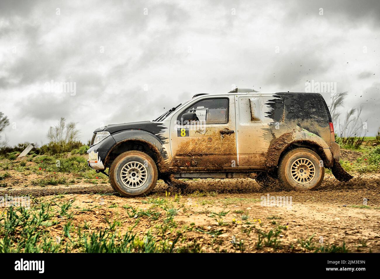 Rally of off-road vehicles, 4x4, through the south of Spain Stock Photo ...