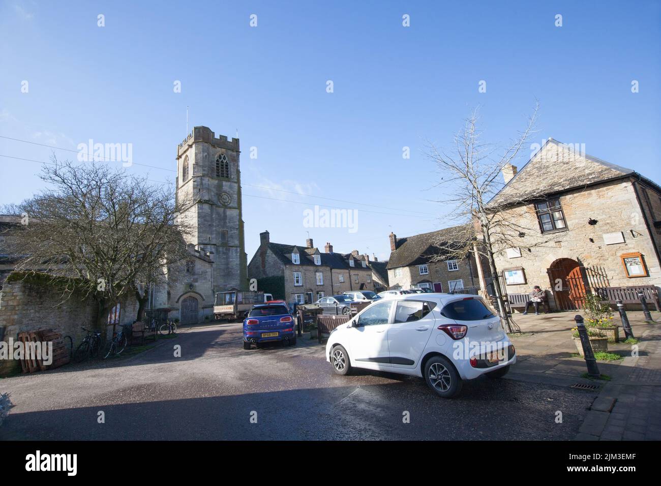 Views of Eynsham in West Oxfordshire in the UK Stock Photo