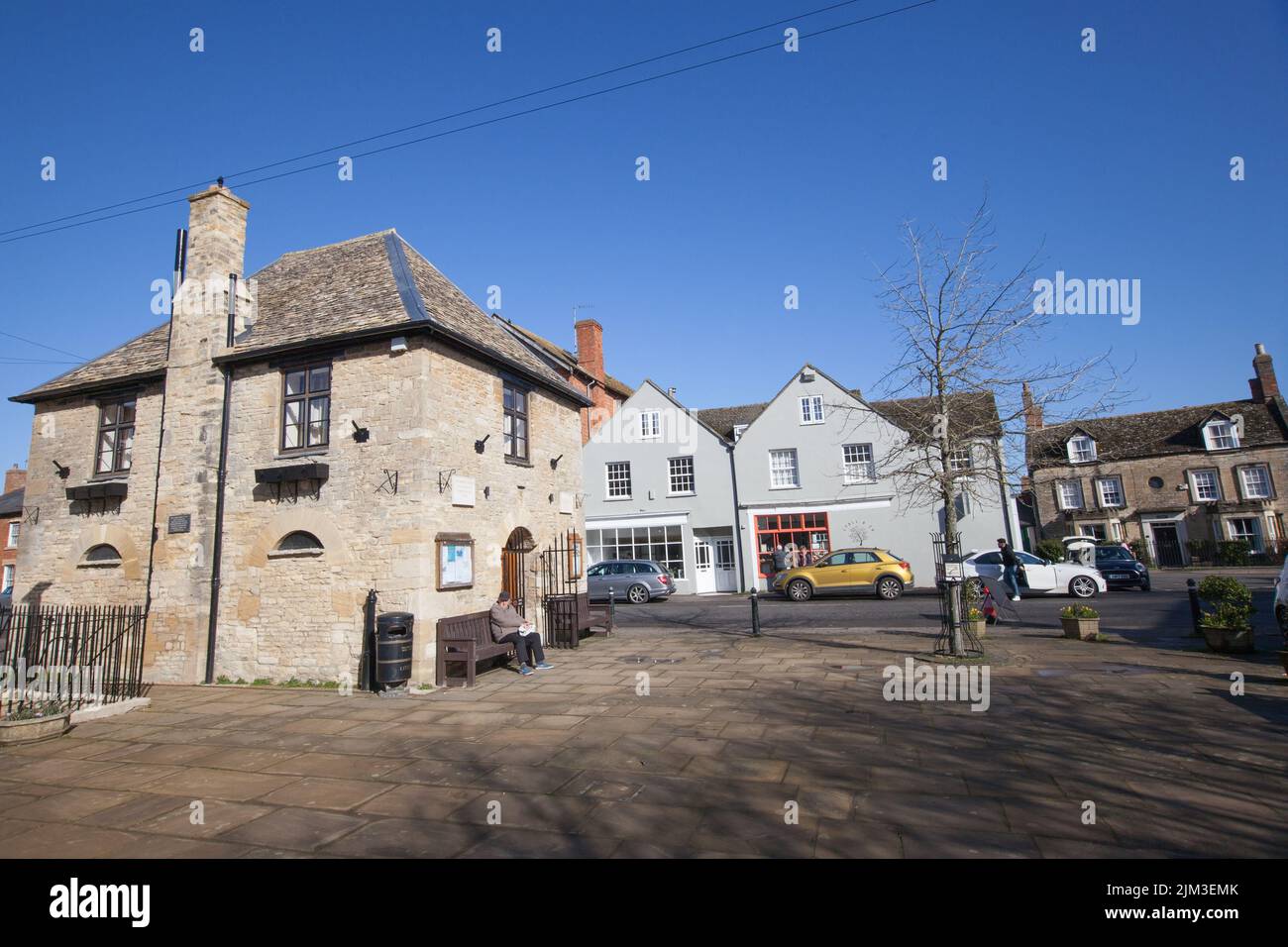 Views of Eynsham in West Oxfordshire in the UK Stock Photo