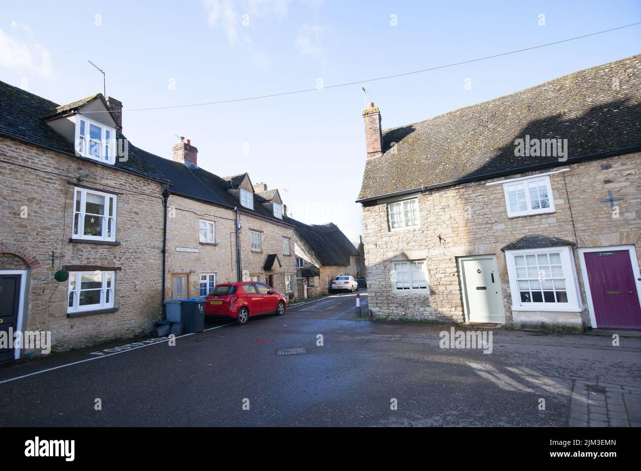 Stone Houses in Eynsham, West Oxfordshire in the United Kingdom Stock