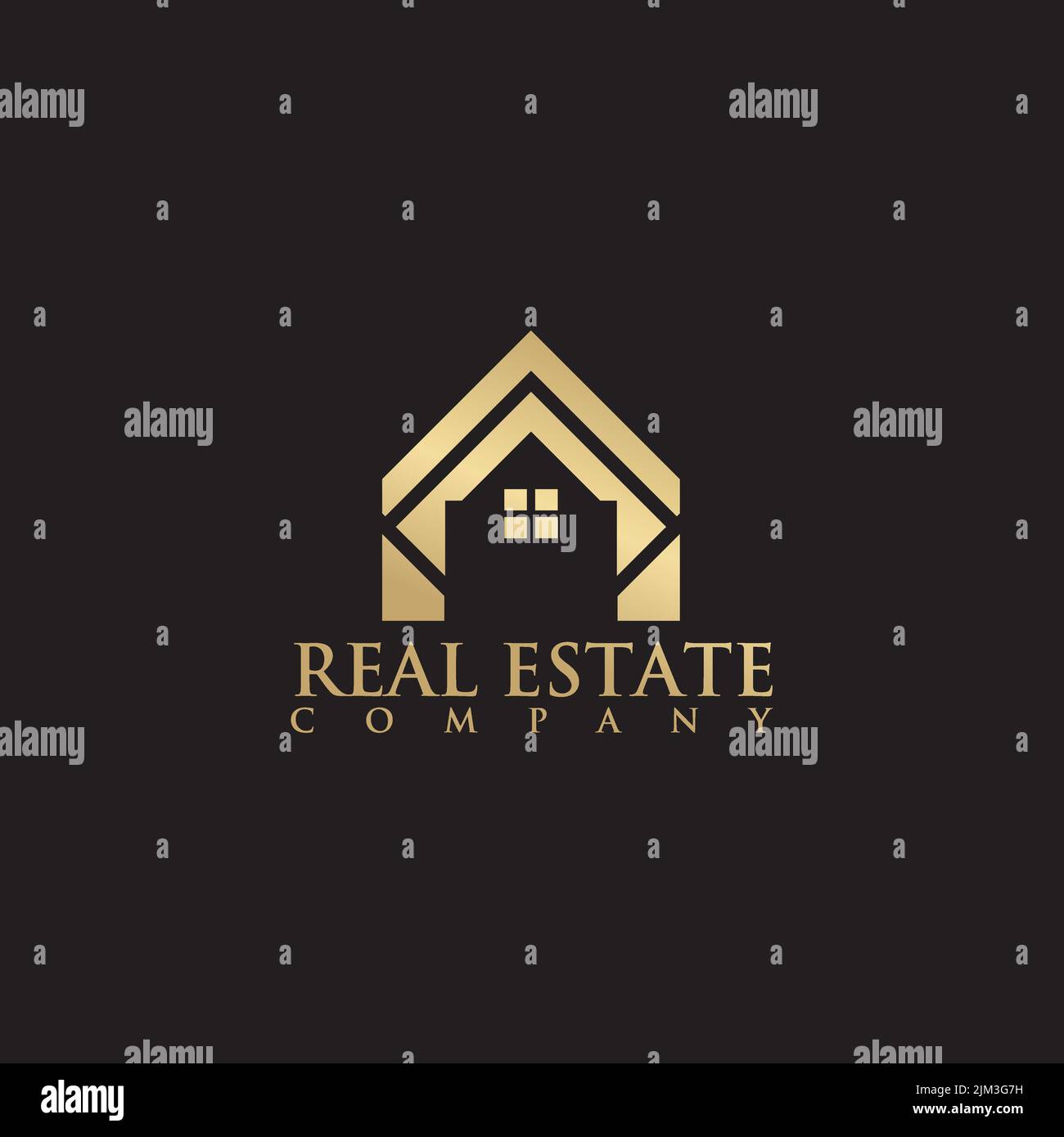 Real estate logo design vector illustration template Stock Vector Image ...