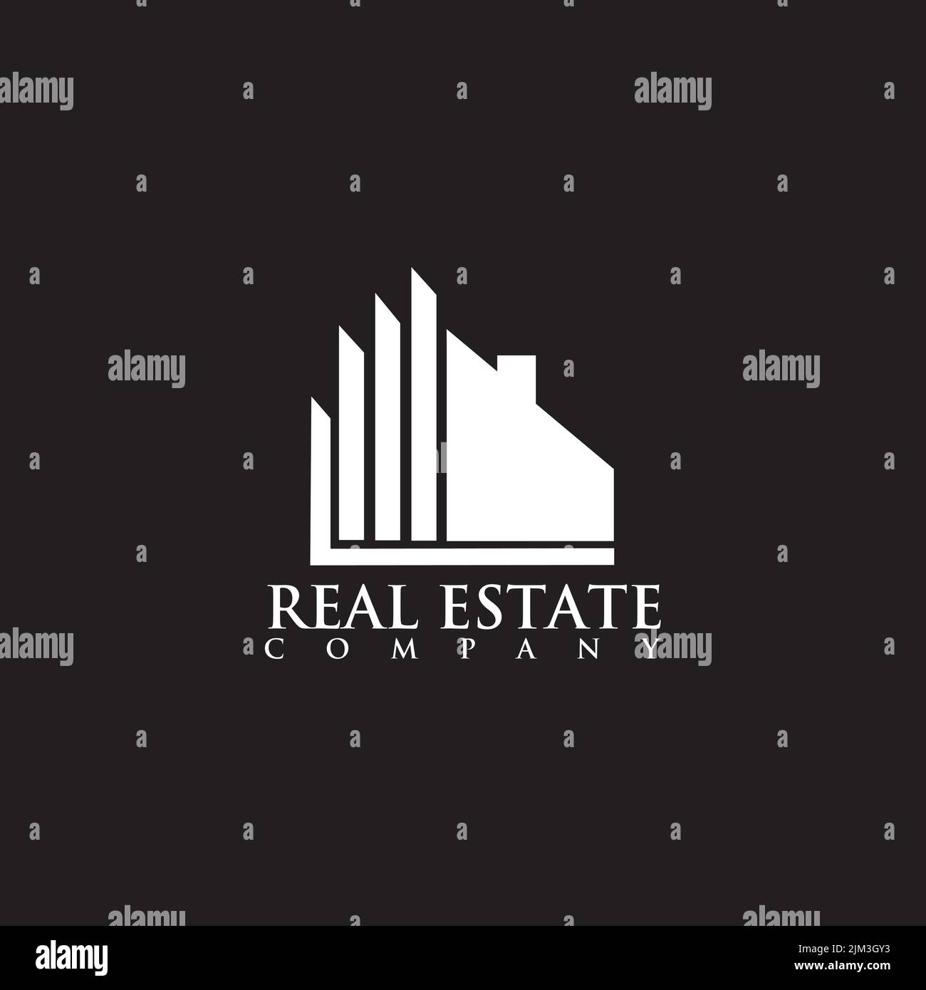 Real estate logo design vector illustration template Stock Vector Image ...