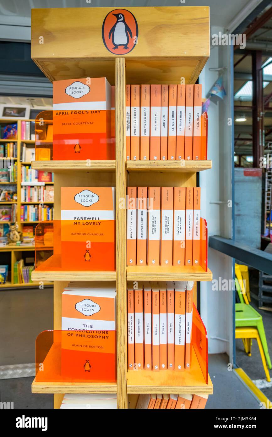 Bookstore in Queen Victoria Market in Melbourne, Victoria, Australia. Stock Photo