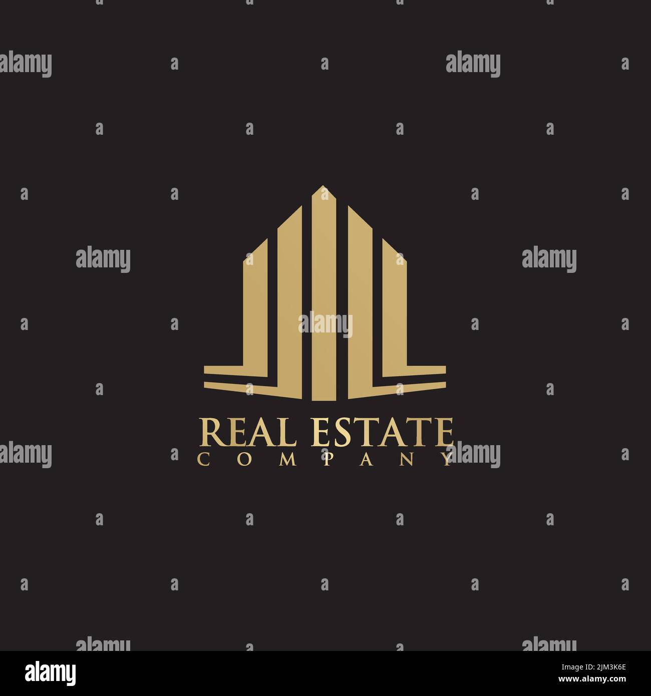 Real estate logo design vector illustration template Stock Vector Image ...