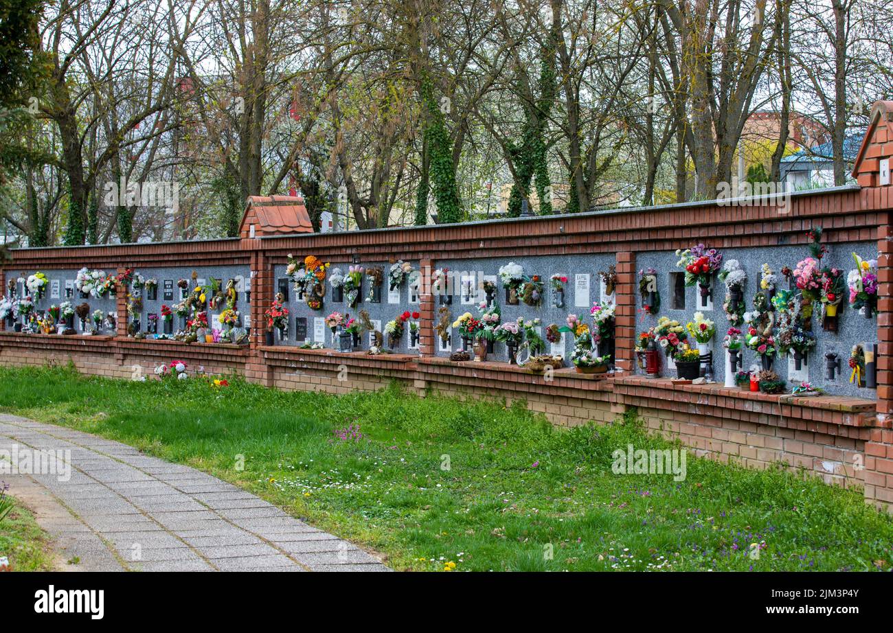 It is one of the oldest and largest cemeteries in the city of Pecs - Hungary Stock Photo