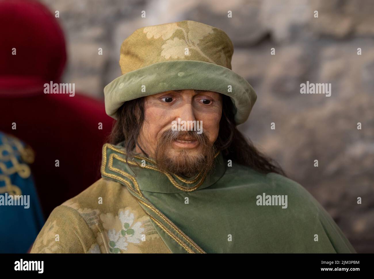 The Mannequin doll representing rulers and servants at the medieval