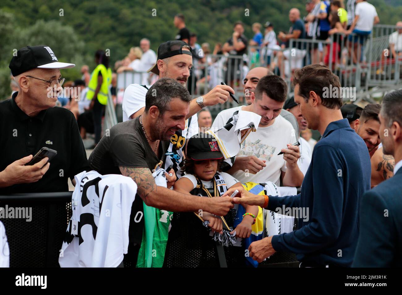 John Elkan during the pre-season friendly match between FC Juventus A and FC Juventus U23 on August 04, 2022 in Villar Perosa near Pinerolo, Italy Stock Photo