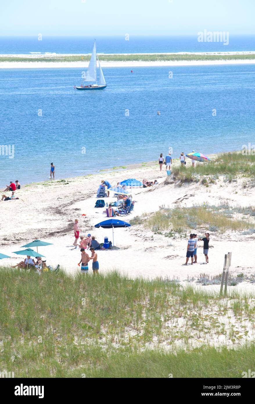 Lighthouse Beach, Chatham, Massachusetts on Cape Cod Stock Photo