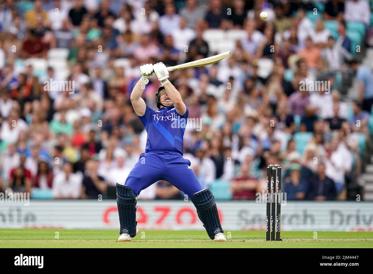 London Spirit's Eoin Morgan batting during The Hundred match at The Kia Oval, London. Picture date: Thursday August 4, 2022. Stock Photo