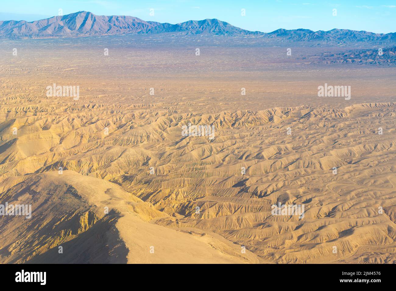 Aerial view of the highlands of the Atacama Desert, Chile Stock Photo