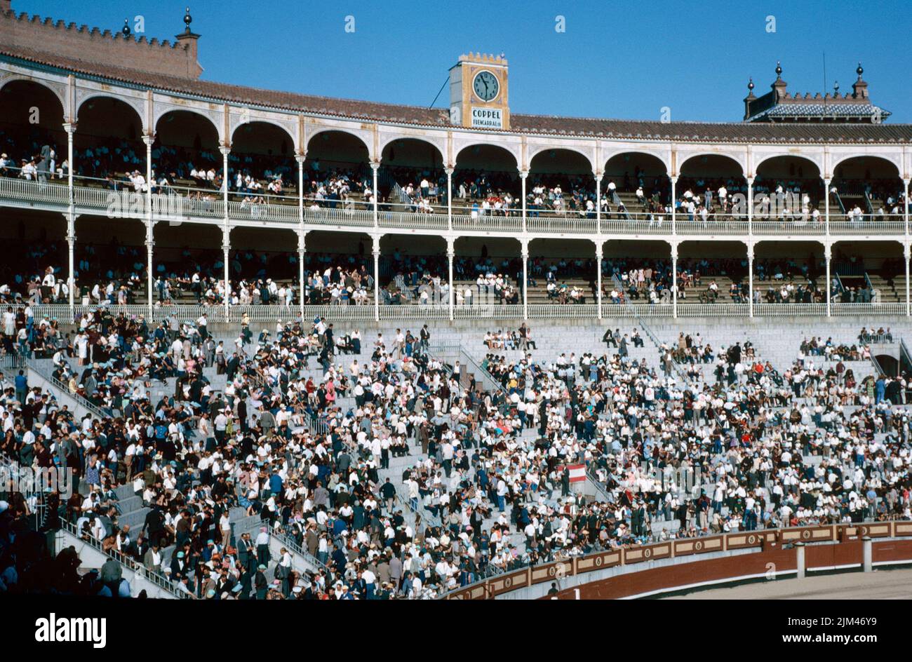 The audience at Las Ventas Bullring Stock Photo Alamy