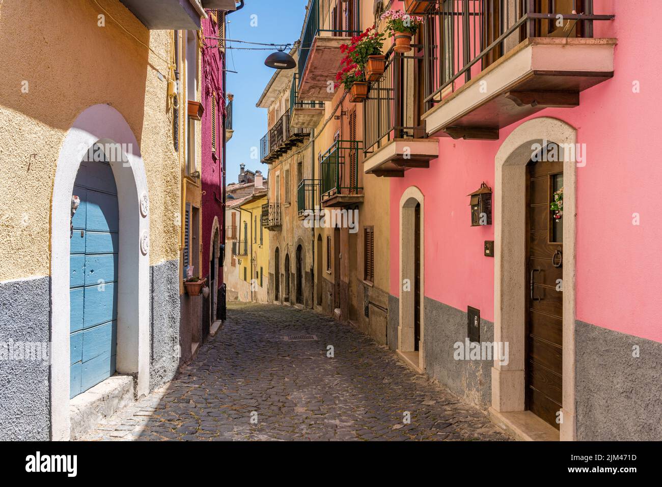 Scenic sight in Tagliacozzo, beautiful village in the Province of L'Aquila, Abruzzo, Italy. Stock Photo