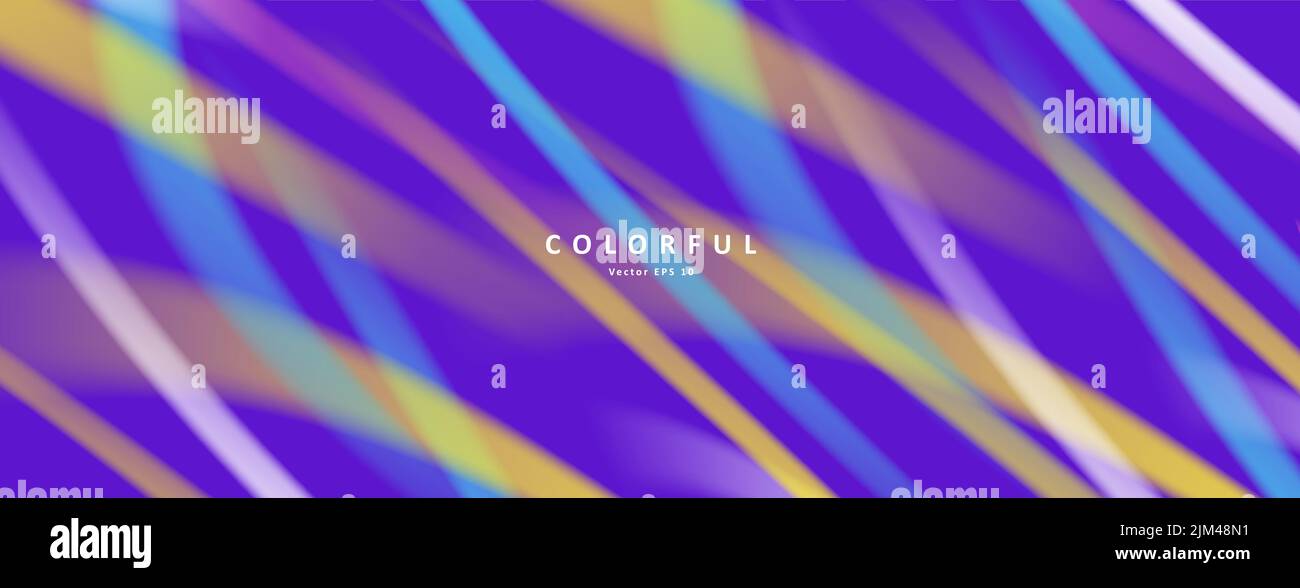 Colorful abstract background, bright neon lights creating texture Stock Vector
