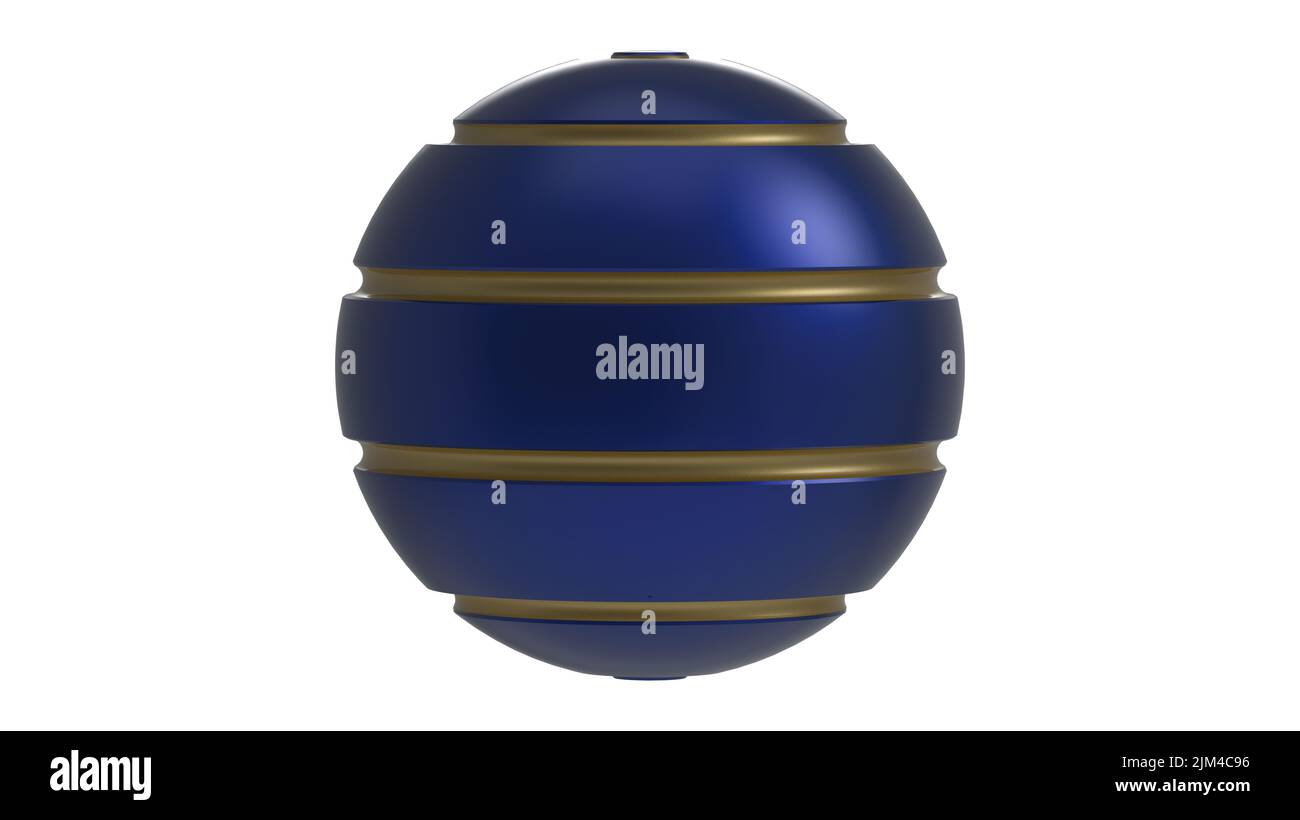 3d sphere render illustration blue Stock Photo - Alamy