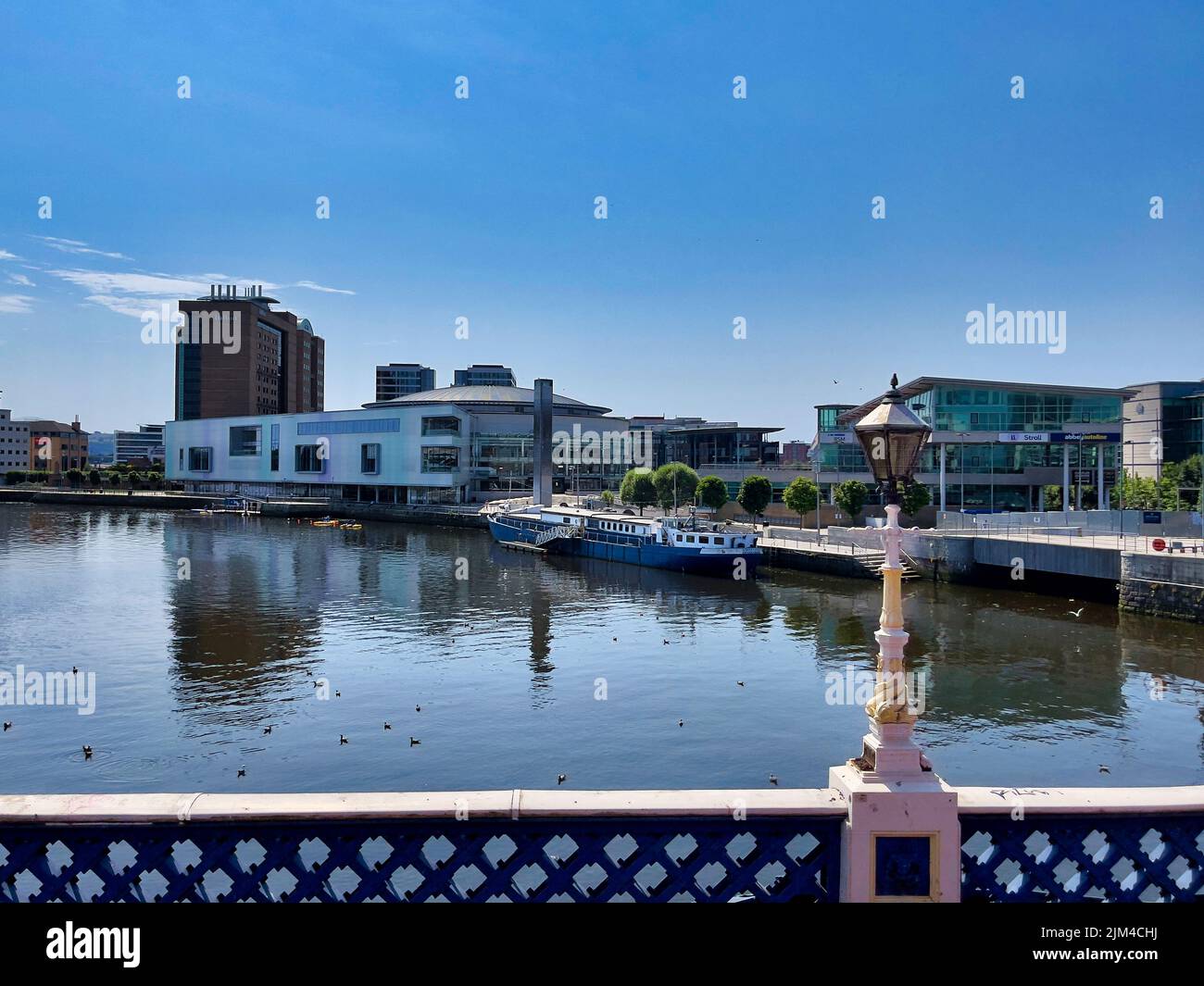Belfast River Lagan Stock Photo
