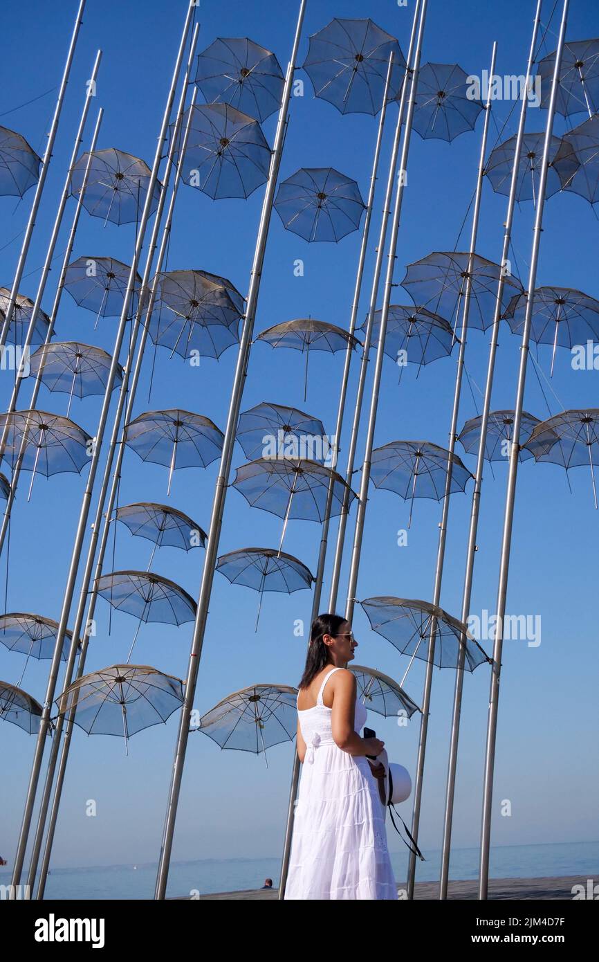 The Umbrellas - Οι Ομπρέλες by Giorgos Zongopoulos, Thessaloniki,  Macedonia, North-Eastern Greece Stock Photo - Alamy