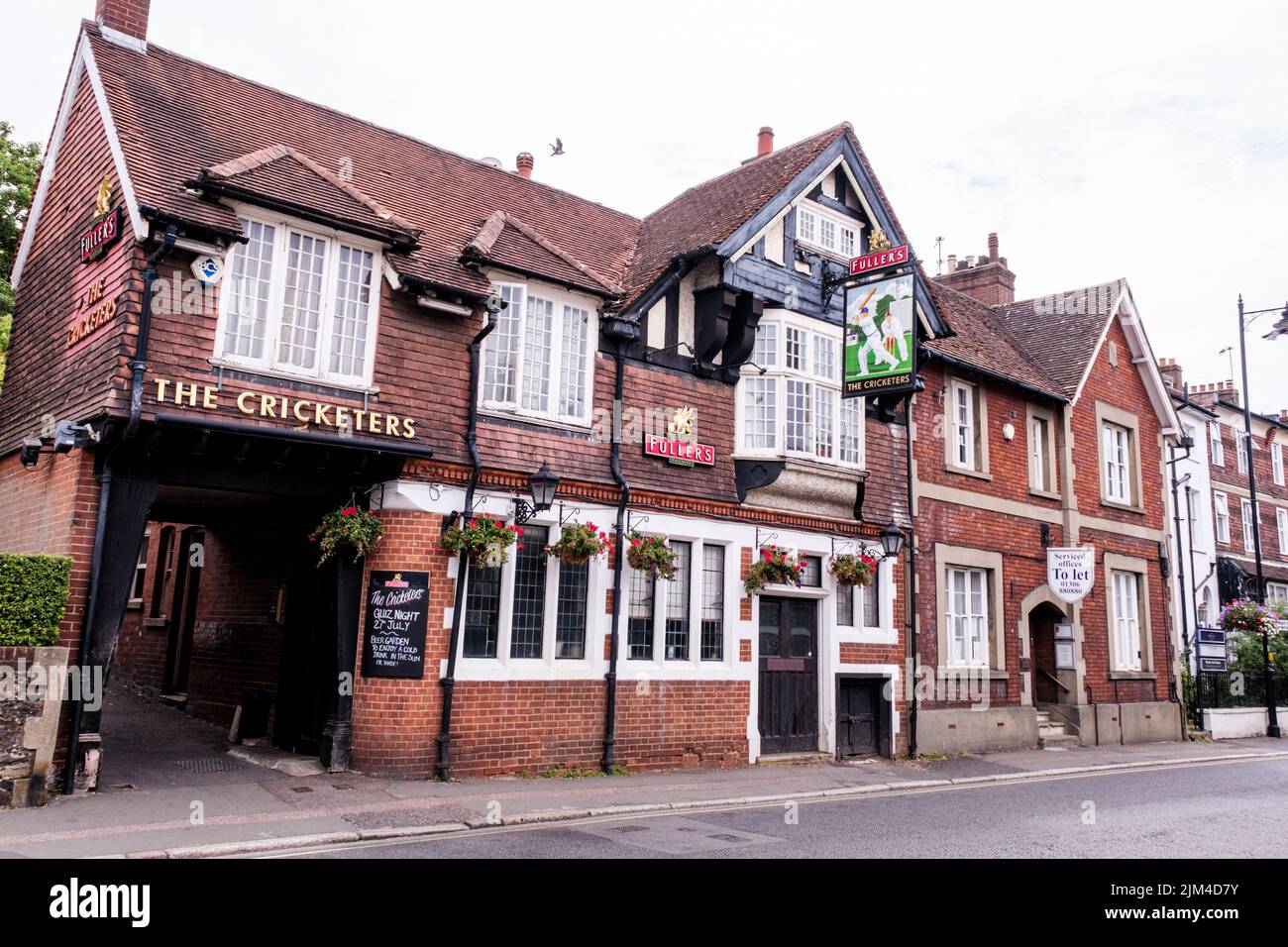 Dorking, Surrey Hills, London UK, June 30 2022, Traditional English Pub