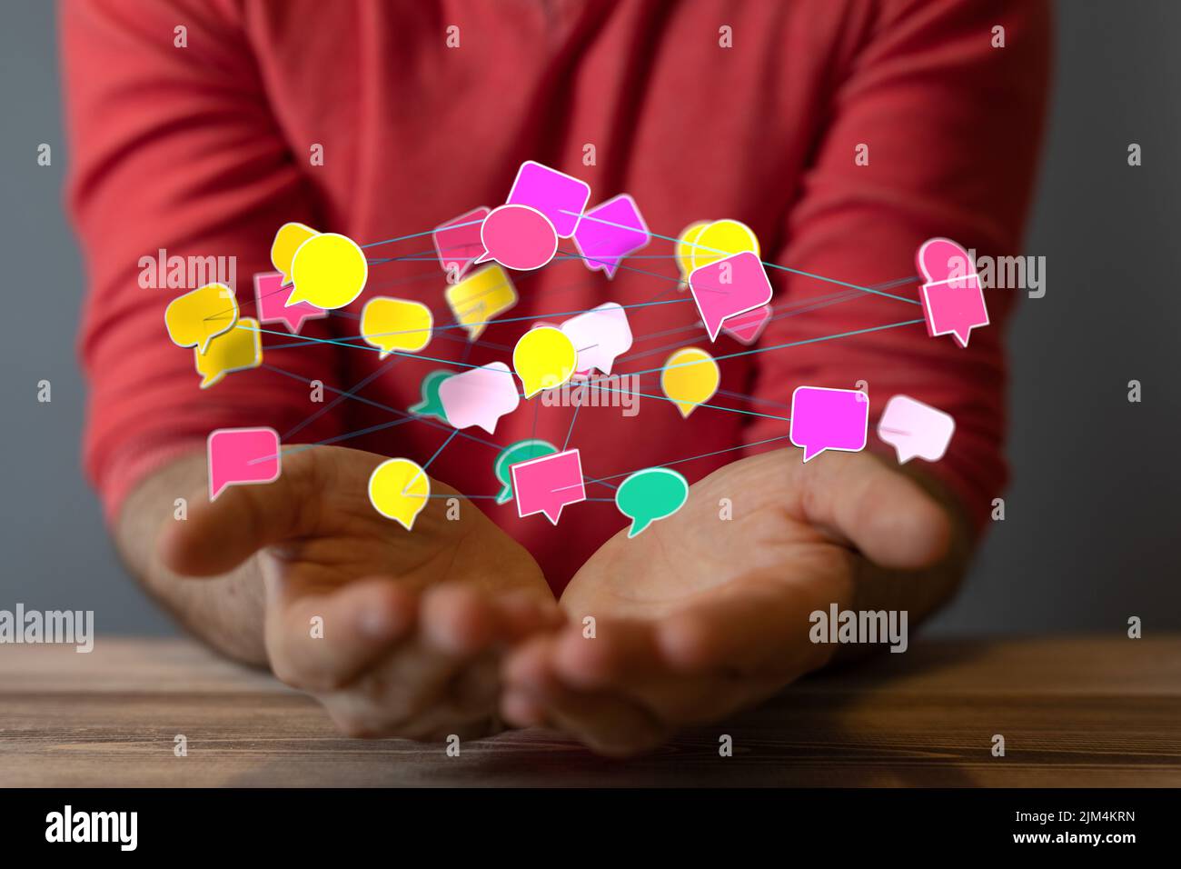 Floating notification icons hi-res stock photography and images - Alamy