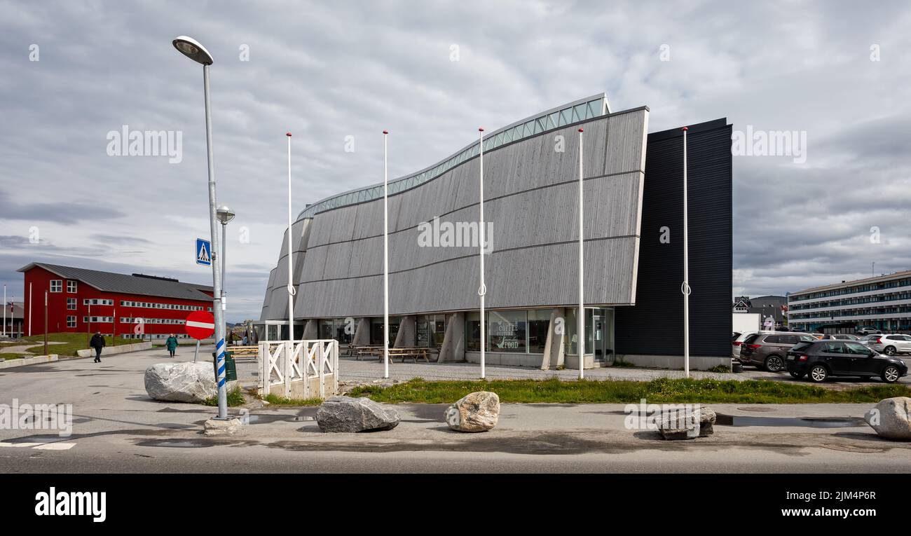 Katuaq - The Cultural Centre building in Nuuk, Greenland on 20 July 2022 Stock Photo