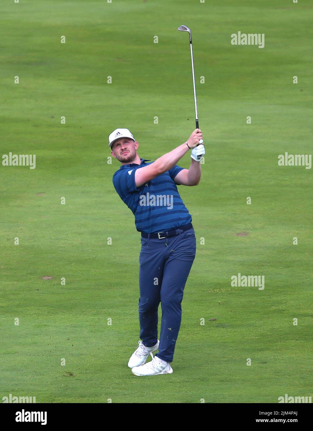 Scotland's Connor Syme during day one of the Cazoo Wales Open at the Celtic Manor Resort in Newport, Wales. Picture date: Thursday August 4, 2022. Stock Photo