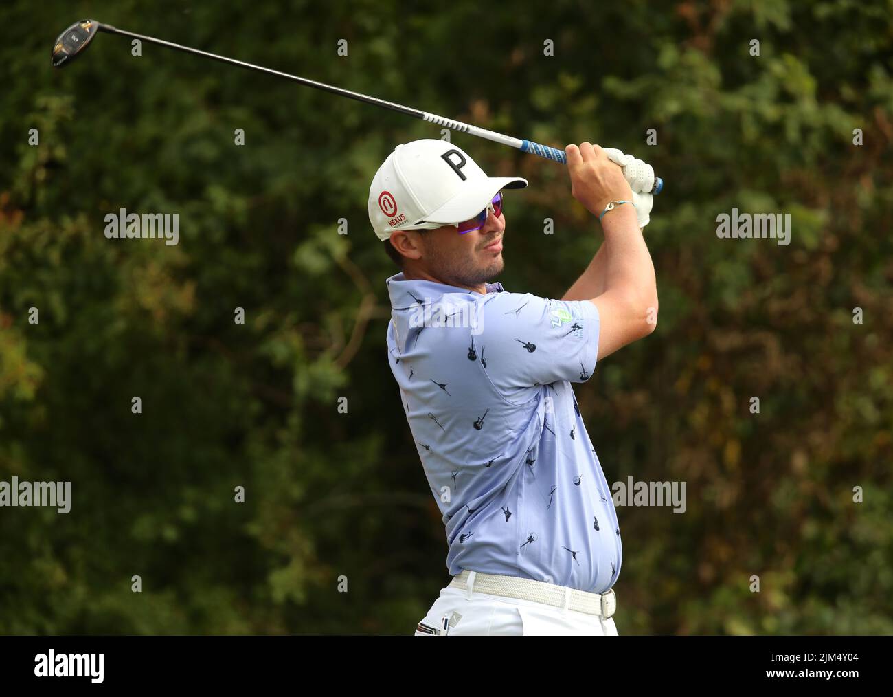 Scotland's Ewen Ferguson during day one of the Cazoo Wales Open at the Celtic Manor Resort in Newport, Wales. Picture date: Thursday August 4, 2022. Stock Photo