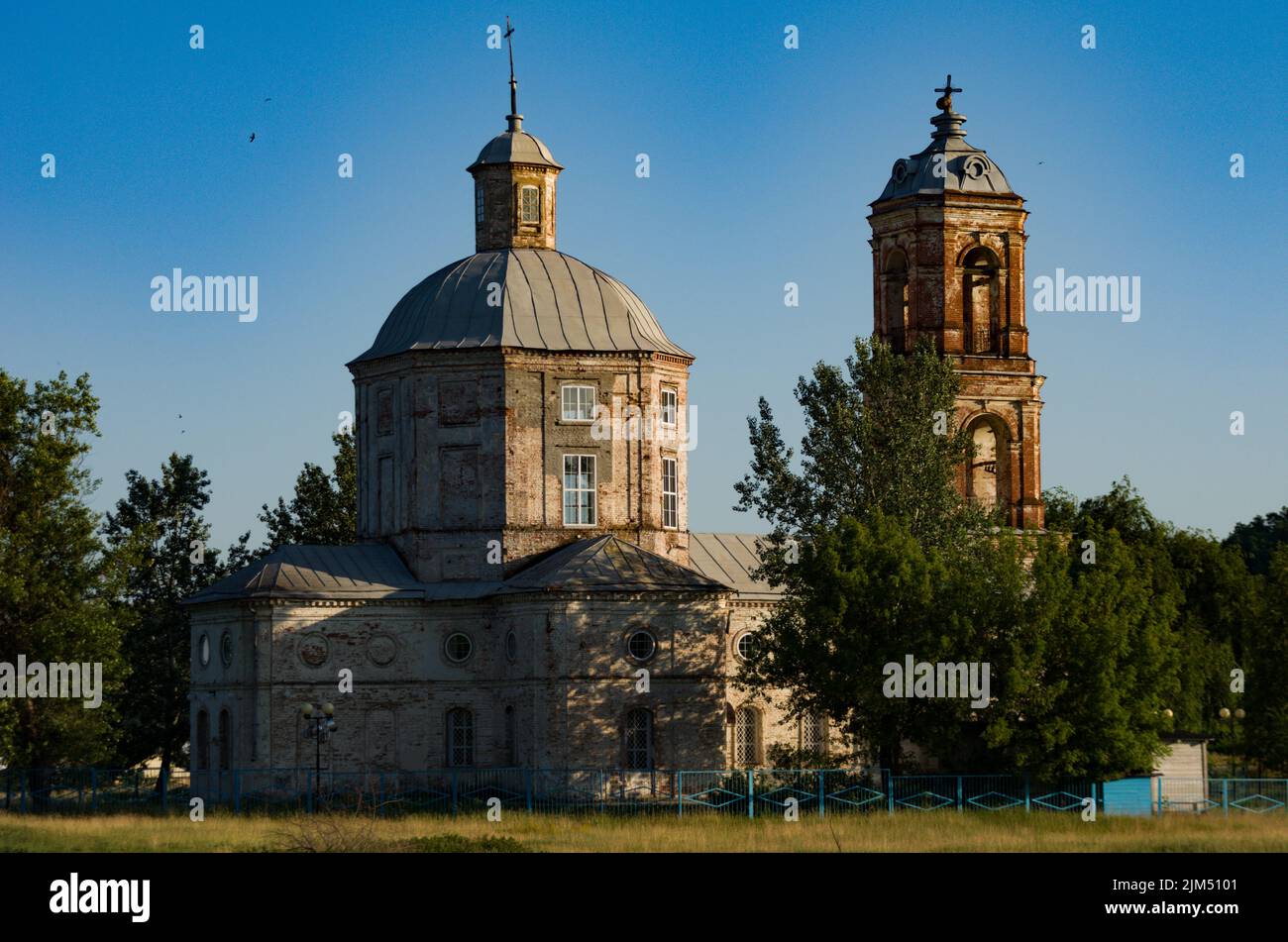 Old Russian Orthodox church in the village Stock Photo - Alamy
