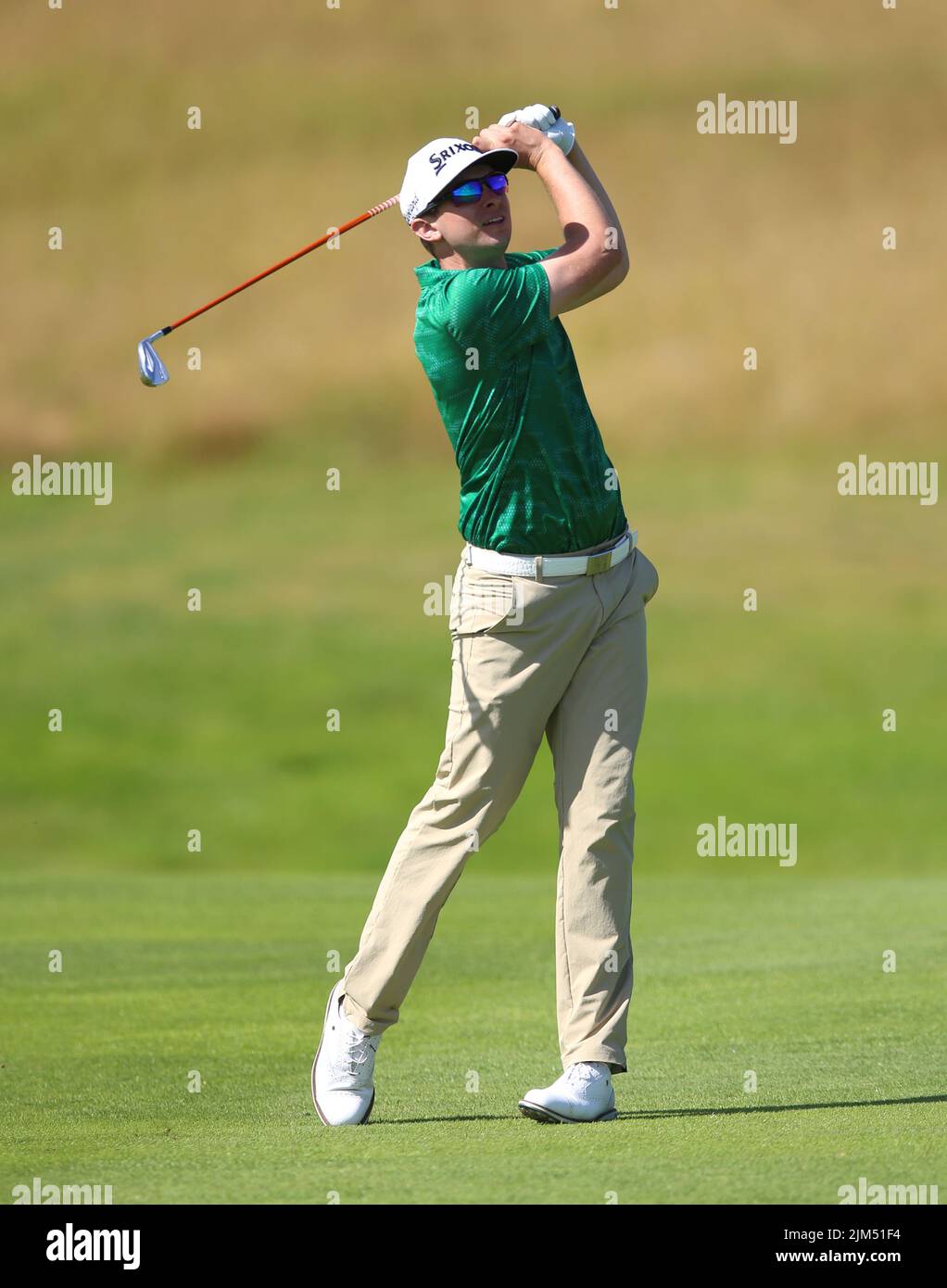 USA's John Carlin during day one of the Cazoo Wales Open at the Celtic Manor Resort in Newport, Wales. Picture date: Thursday August 4, 2022. Stock Photo