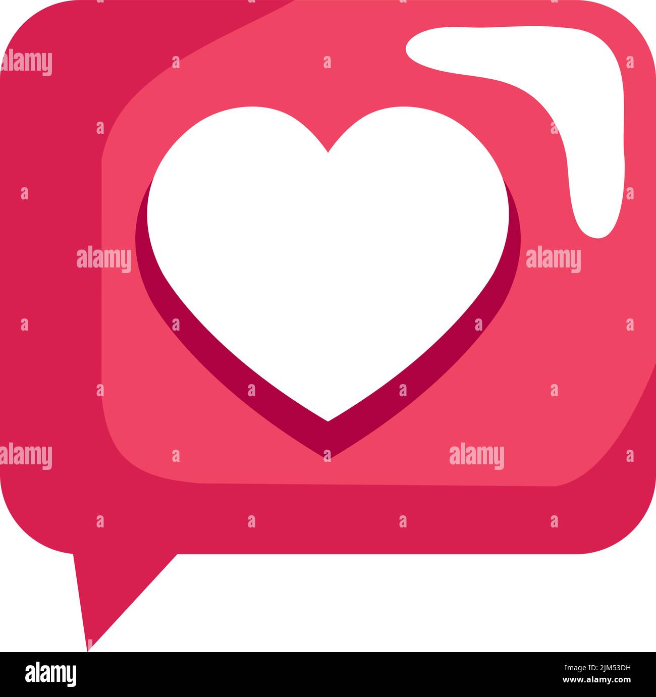 speech bubble with heart Stock Vector Image & Art - Alamy