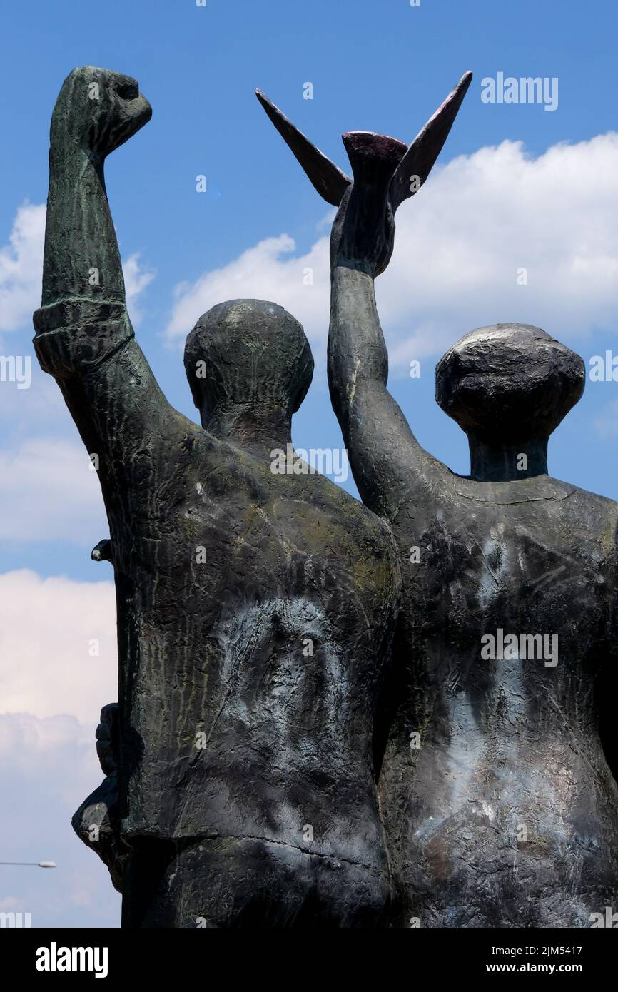 Monument in homage to the greek resistance, Thessaloniki, Macedonia ...