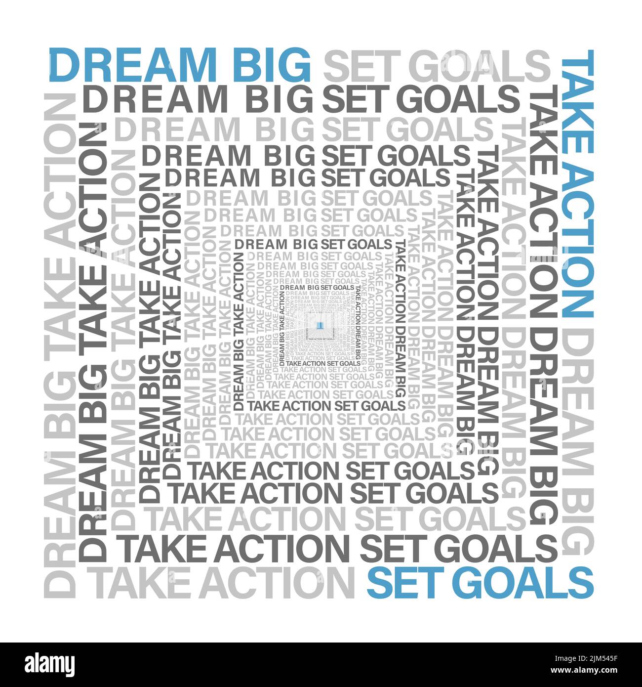 Dream big set goals take action Cut Out Stock Images & Pictures Alamy