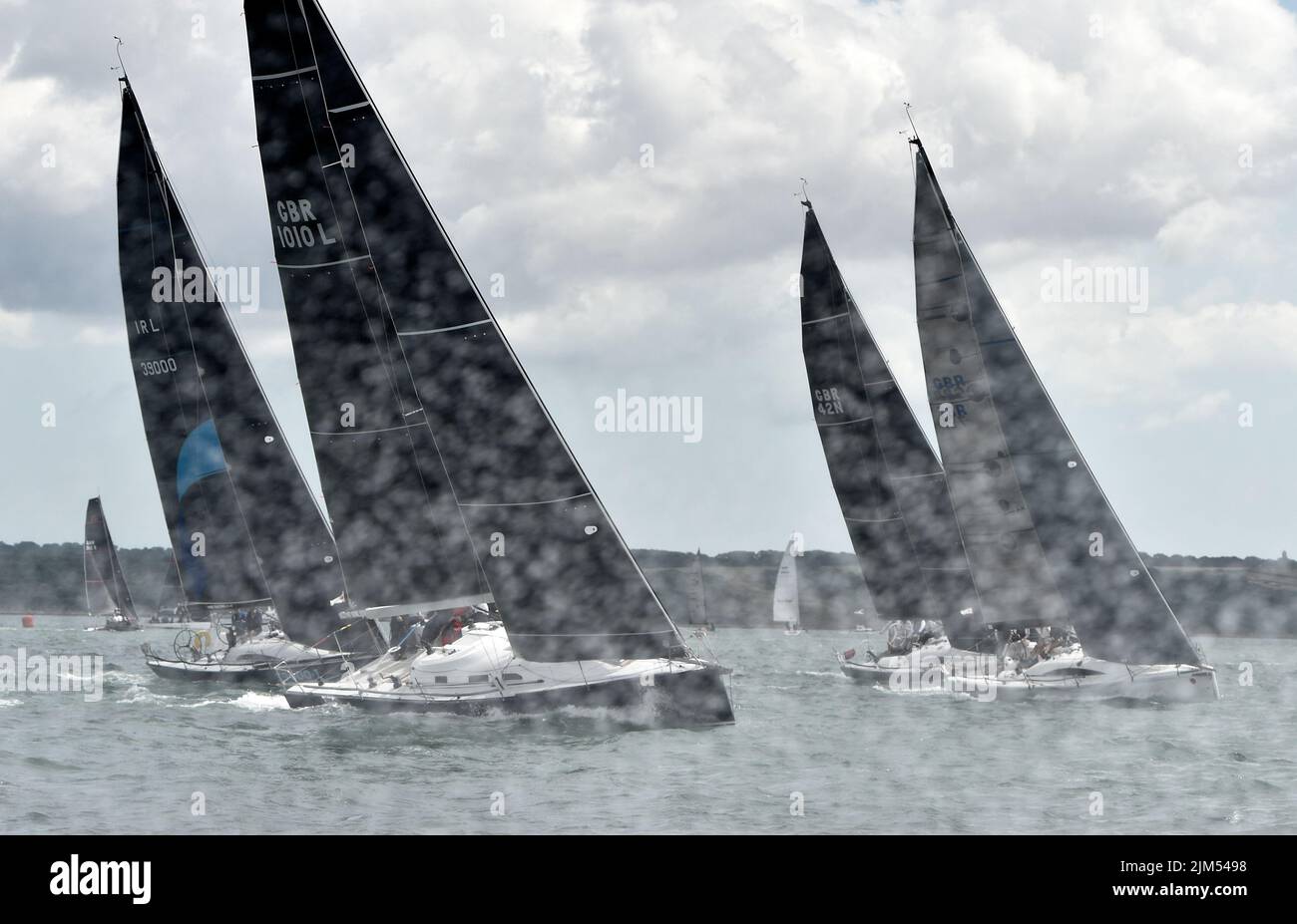London UK 4th August 2022 Cowes Week Sailing Isle of Wight UK. Credit