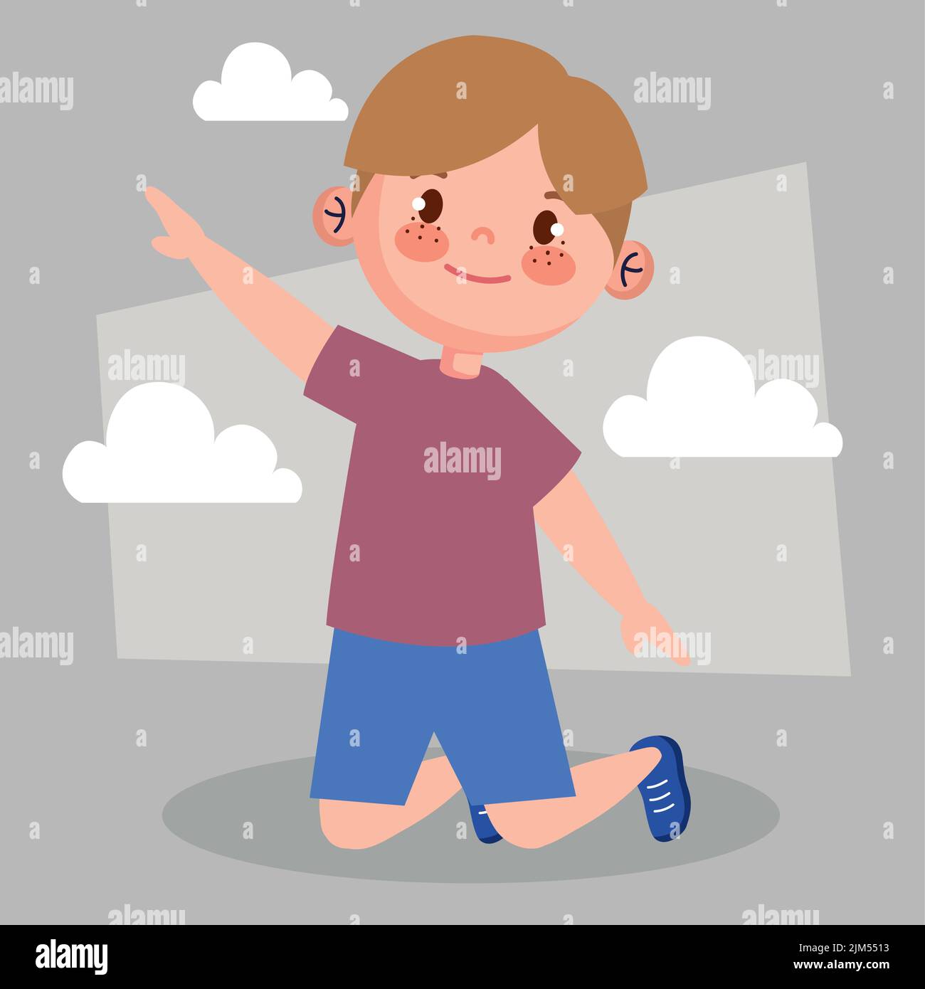 boy kneeling position Stock Vector Image & Art Alamy