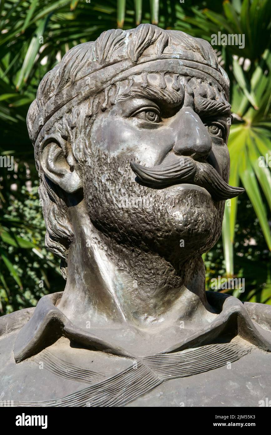 Statue of Kritikos of Makedonia, Macedonian national hero, Thessaloniki