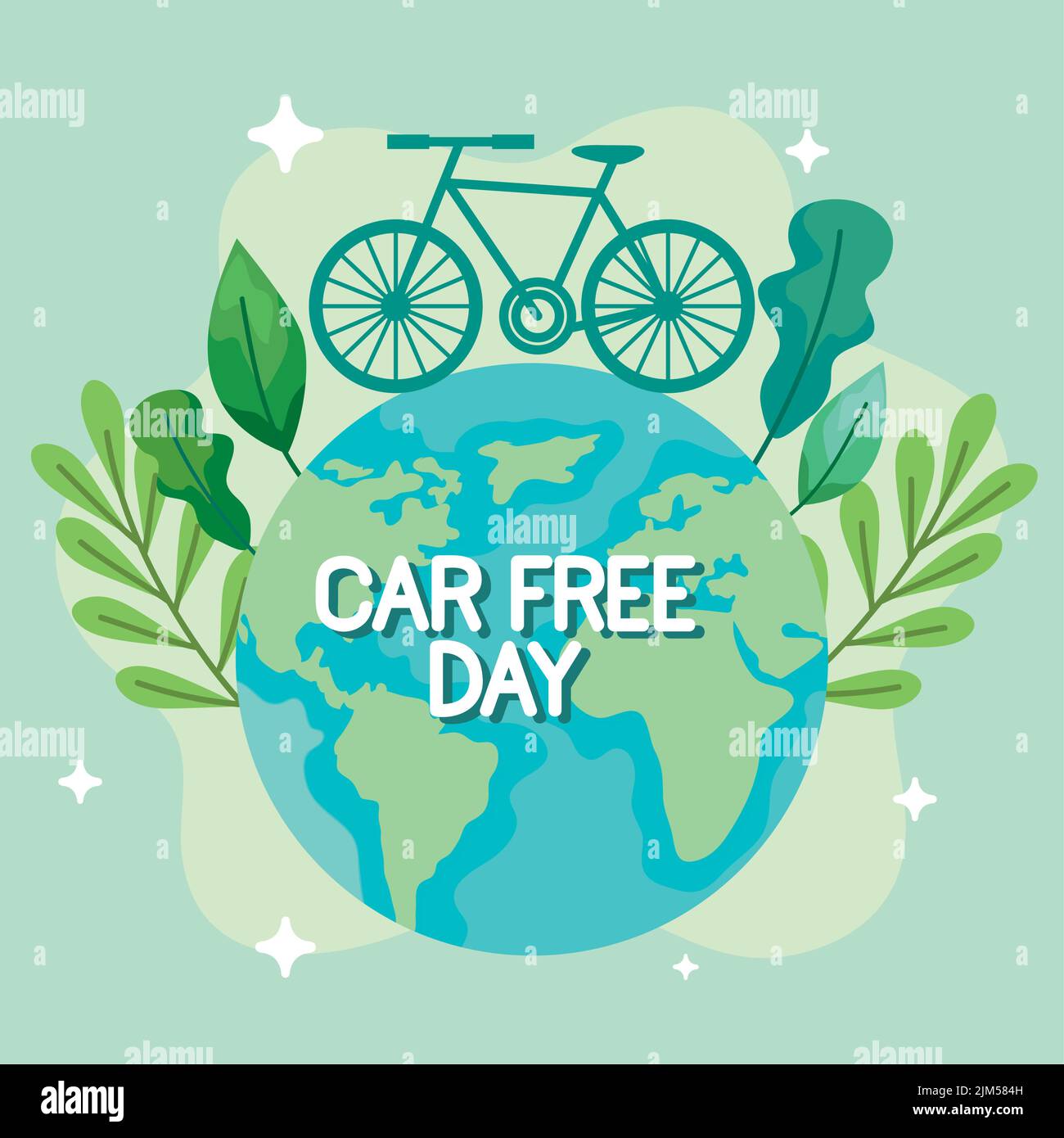 car free day lettering in earth Stock Vector Image & Art - Alamy