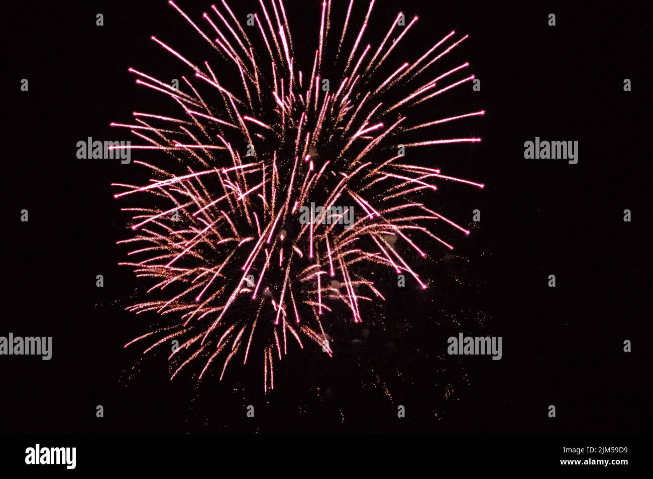 LA Maddalena, Sardinia, Italy. Fireworks display 22 july 2022 Stock Photo