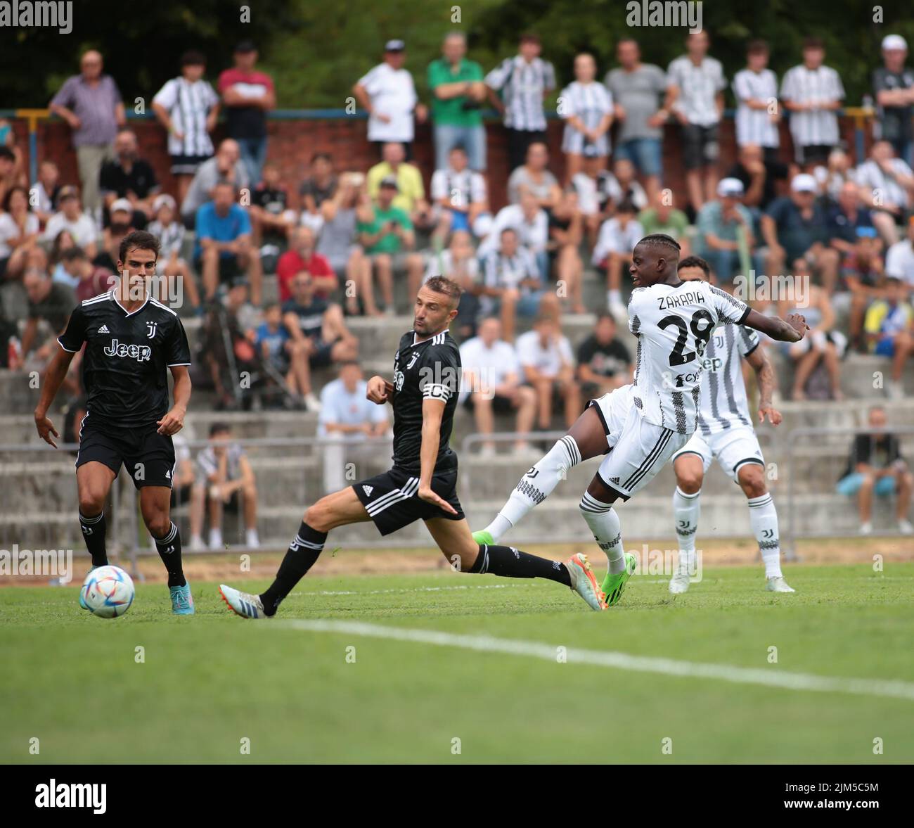 Juventus Fc Pre Season Match in Villar Perosa August 04, 2022 Stock Photo