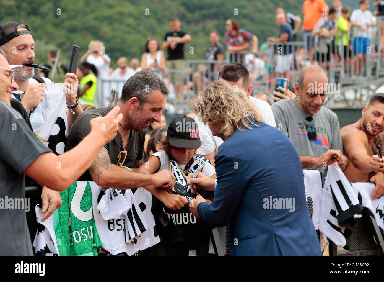 Juventus Fc Pre Season Match in Villar Perosa August 04, 2022 Stock Photo