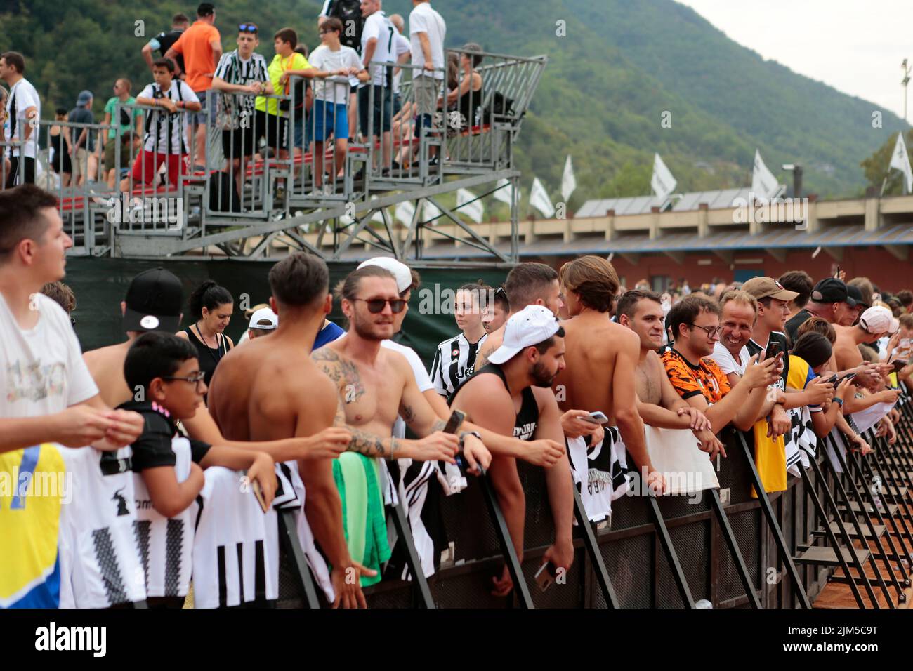 Juventus Fc Pre Season Match in Villar Perosa August 04, 2022 Stock Photo