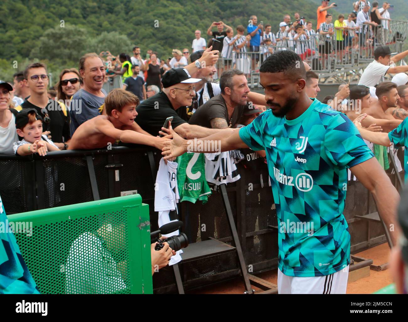 Juventus Fc Pre Season Match in Villar Perosa August 04, 2022 Stock Photo