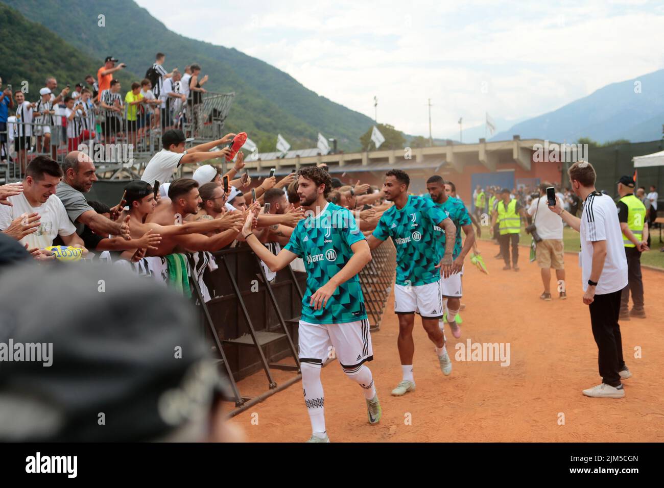 Juventus Fc Pre Season Match in Villar Perosa August 04, 2022 Stock Photo