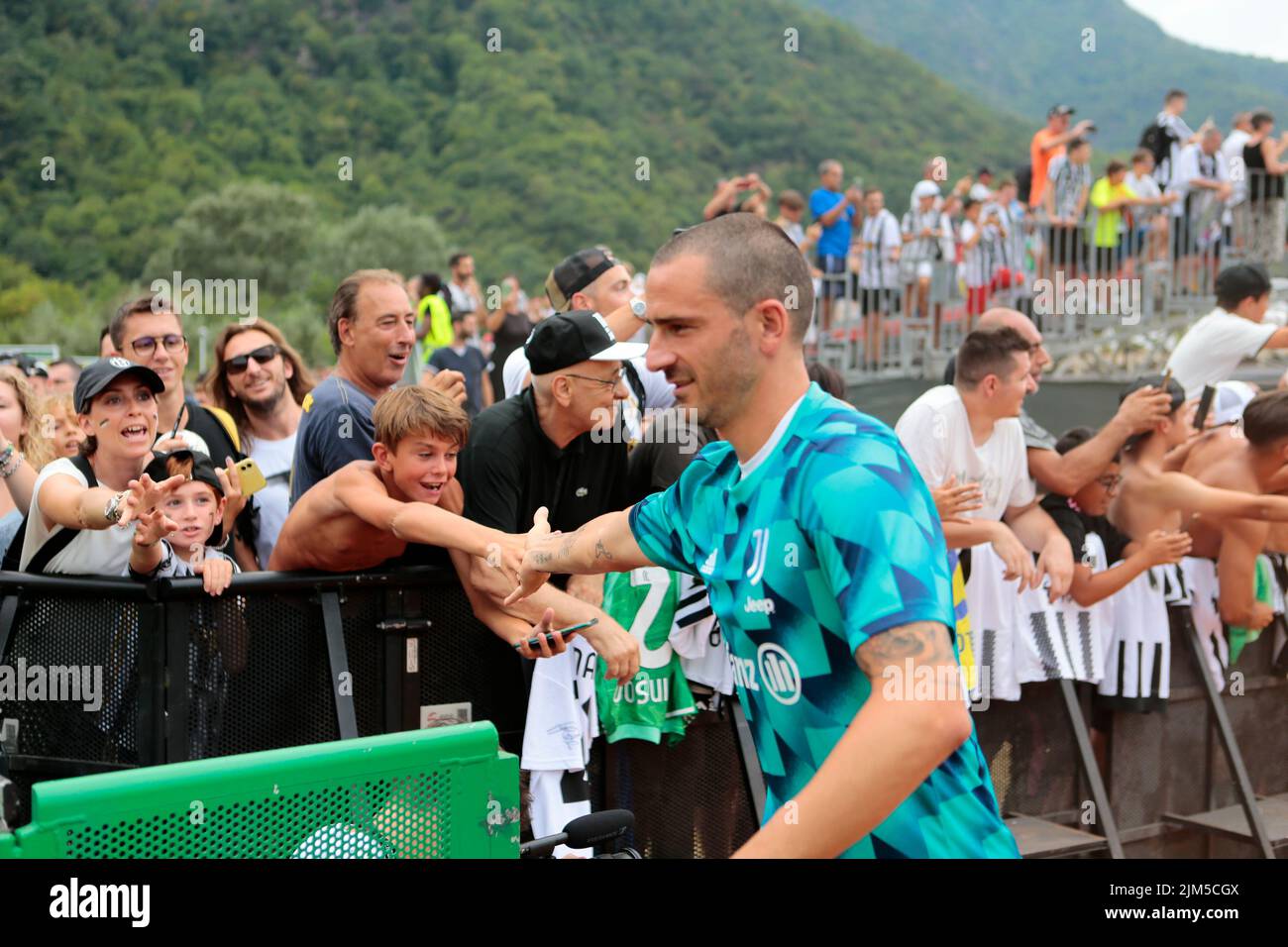 Juventus Fc Pre Season Match in Villar Perosa August 04, 2022 Stock Photo