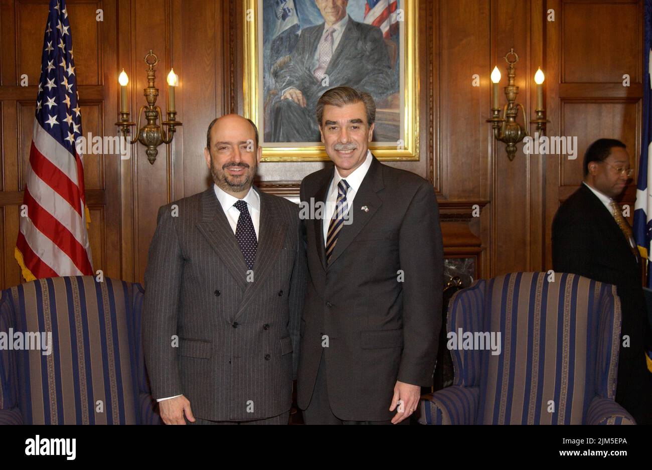 Office of the Secretary Meeting with Ambassador of Mexico Stock Photo