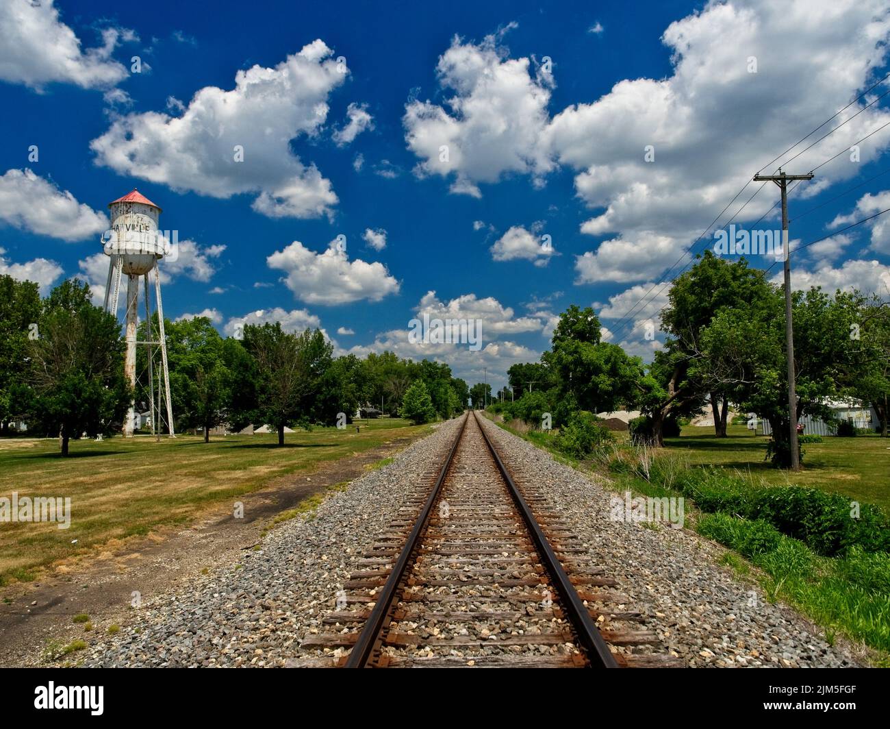 Downtown in a small Central Illinois town Stock Photo Alamy