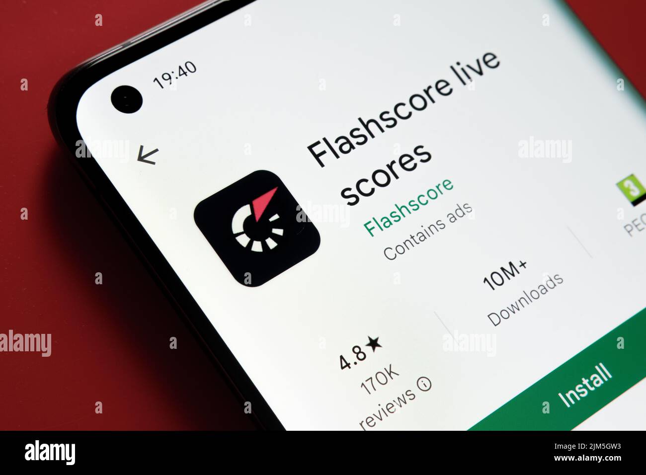 Live scores app hi-res stock photography and images