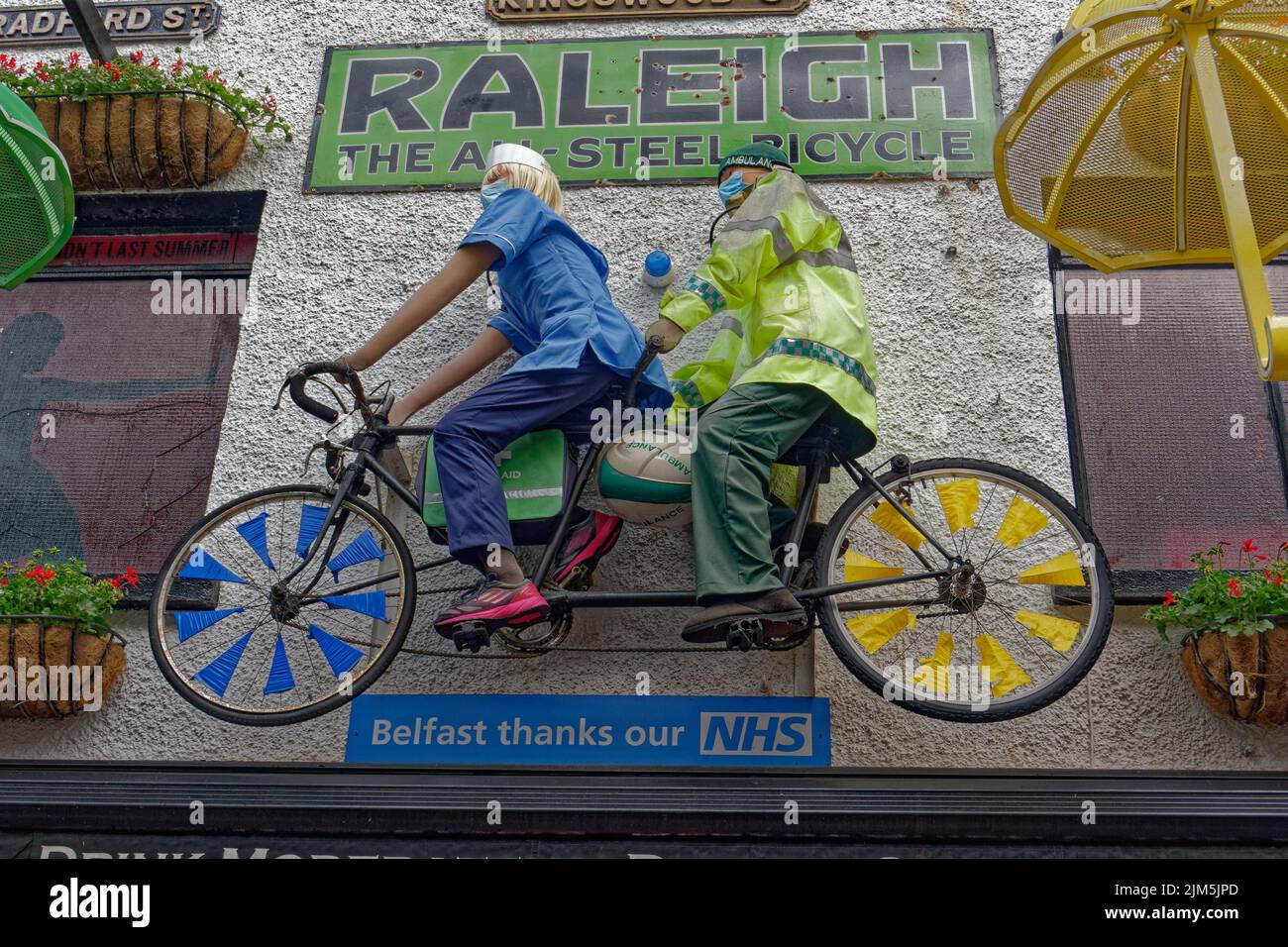View of Commercial Court in Cathedral Quarter of Belfast in Northern