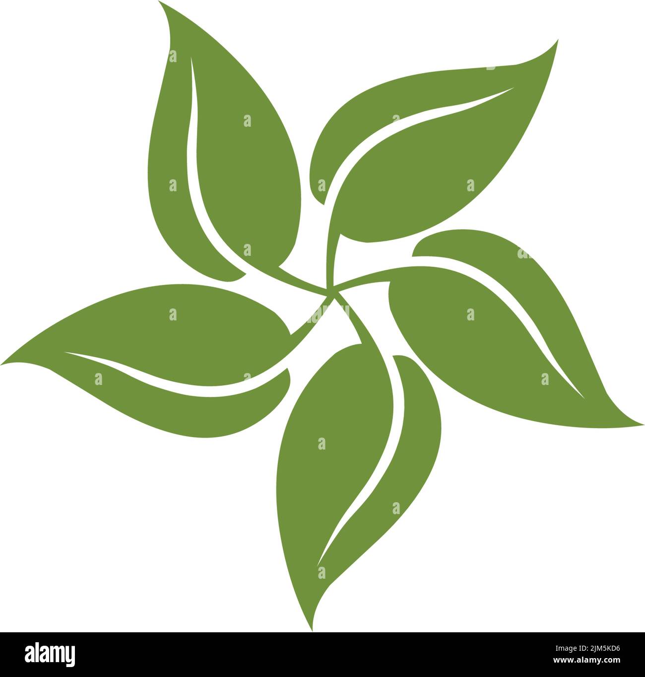 Leaf icon logo design inspiration vector template Stock Vector Image ...
