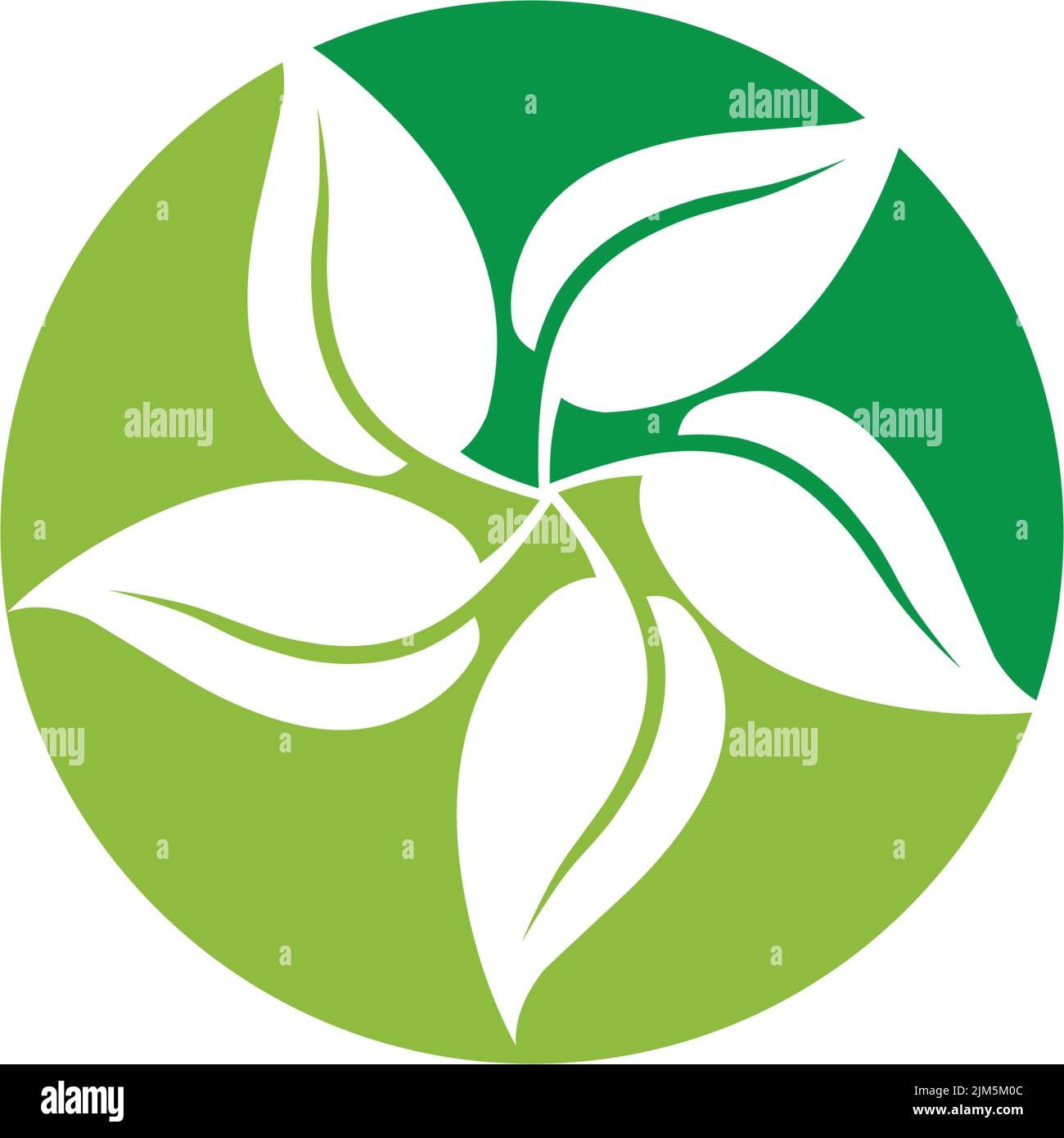 Leaf icon logo design inspiration vector template Stock Vector Image ...