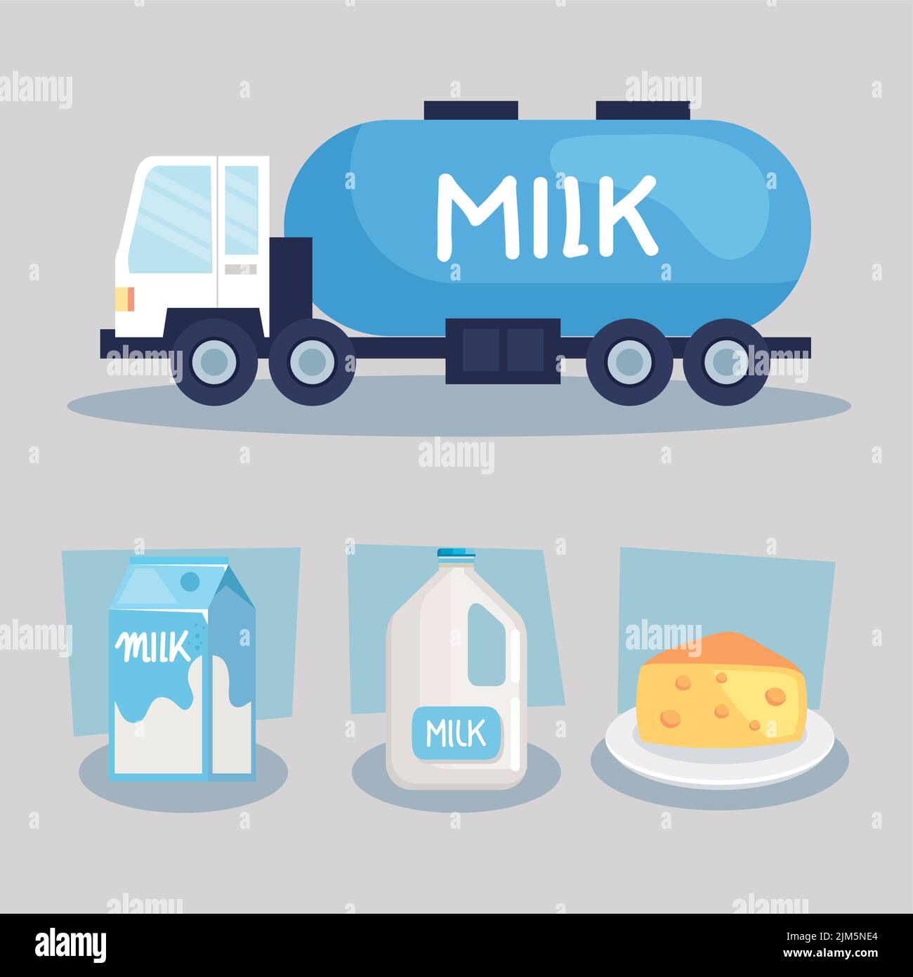 four dairy products icons Stock Vector Image & Art - Alamy