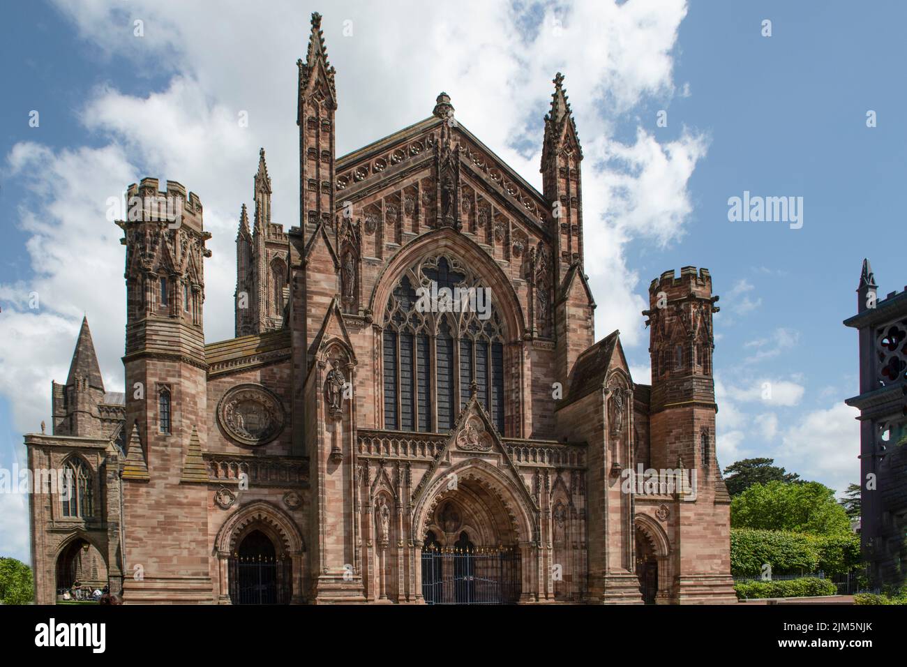 Hereford Cathedral, Hereford, Herefordshire, England Stock Photo