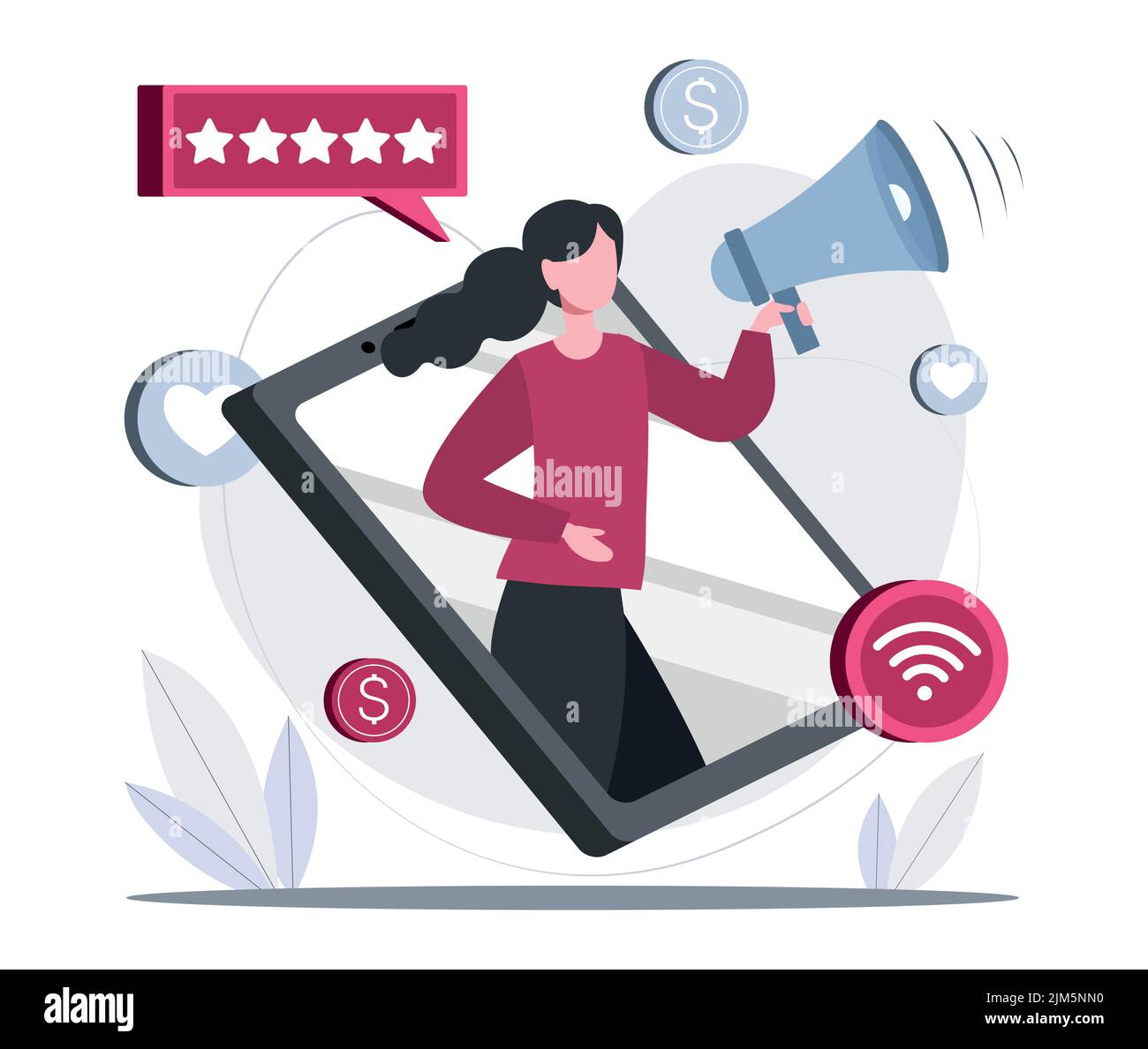 Mobile marketing concept Stock Vector